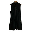 【中古】美品 4298 SHIZUKA KOMURO シズカコムロ ウールワンピース ジャケット サイズ42 ブラック レディース Luxs ブランド古着のリュクス(4)