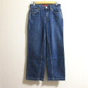 【中古】美品 RED CARD レッドカード ルーズストレート デニムパンツ ジーンズ PRWOCW6426 サイズ36 ブルー レディース Luxs ブランド...