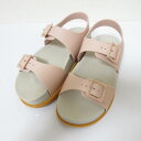 【中古】美品 melissa メリッサ WIDE PLATFORM AD ワイド プラットフォーム ダブルストラップ サンダル サイズ23cm ピンク レディース Luxs ブランド古着のリュクス
