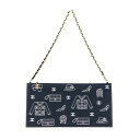 【中古】美品 CHANEL シャネル アイコンライン チェーン ワンショルダーバッグ ブラック ゴールドカラー金具 レディース Luxs ブランド古着のリュクス