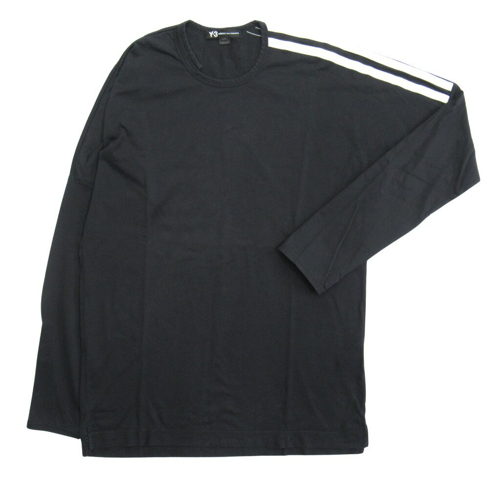 ヨウジヤマモト ブラック 長袖 Tシャツ ラウンドネック ヨウジヤマモト ブラック 長袖 Tシャツ ラウンドネック Yohji