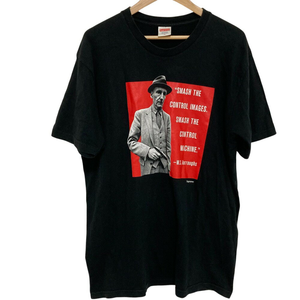 【中古】良品 SUPREME シュプリーム 16SS BURROUGHS TEE クルーネック ショートスリーブ プリント Tシャツ カットソー サイズXL ブラック メンズ Luxs ブランド古着のリュクス(4)