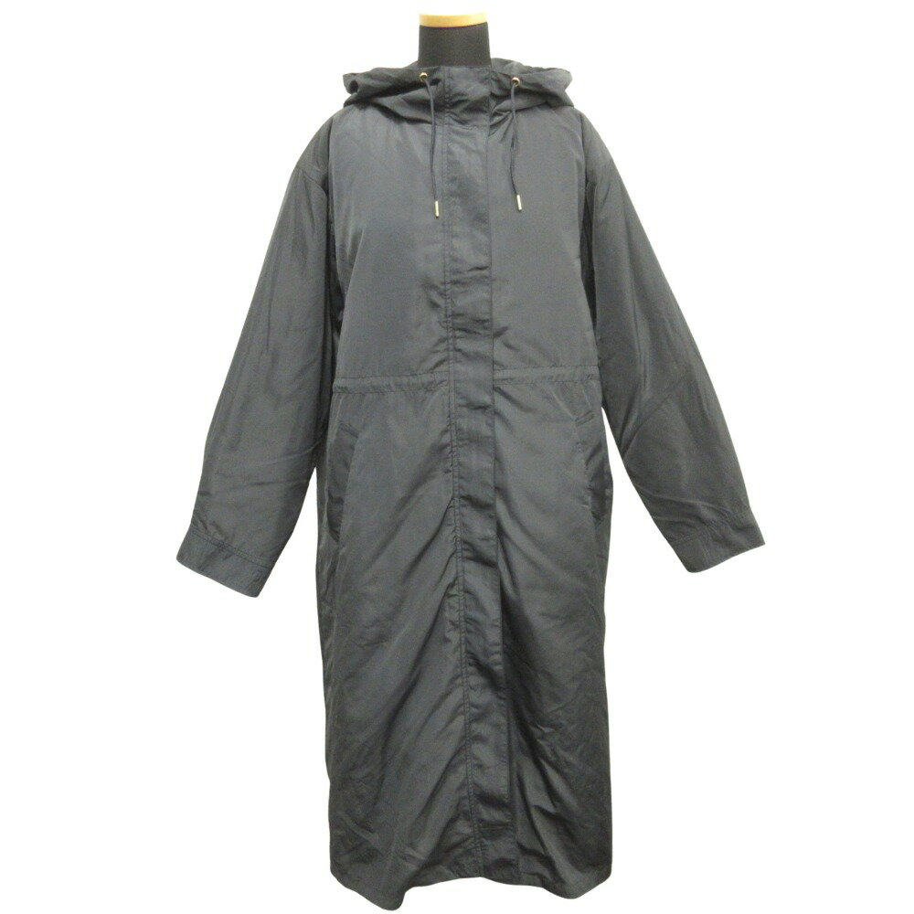 【中古】新品同様 a.v.v アーヴェーヴェー フーデッド コート ジャケット ブルゾン 中綿 ボアライナー S ネイビー レディース Luxs ブランド古着のリュクス