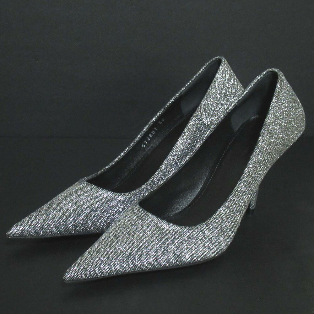 【中古】未使用 BALENCIAGA バレンシアガ SQ.KNIFE スクエアナイフ ポインテッドトゥ パンプス 572887 ..