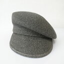 【中古】美品 CA4LA カシラ HUMAN PB アシンメトリー キャスケット マリンキャップ ONM01868 グレー レディース Luxs ブランド古着のリュクス