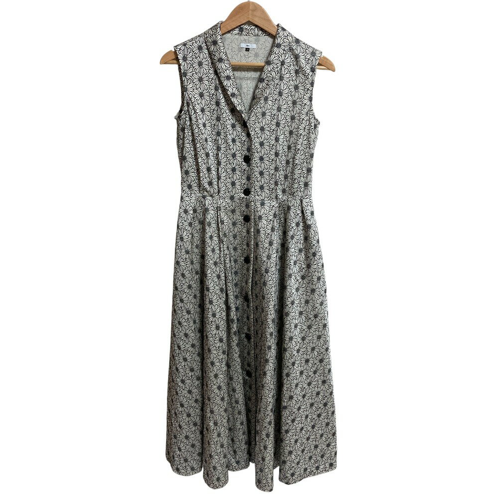 【中古】未使用 24AW Sov. ソブ ダブルスタンダードクロージング フラワーエンブロイダリー ワンピース サイズ38 ブラウン レディース Luxs ブランド古着のリュクス