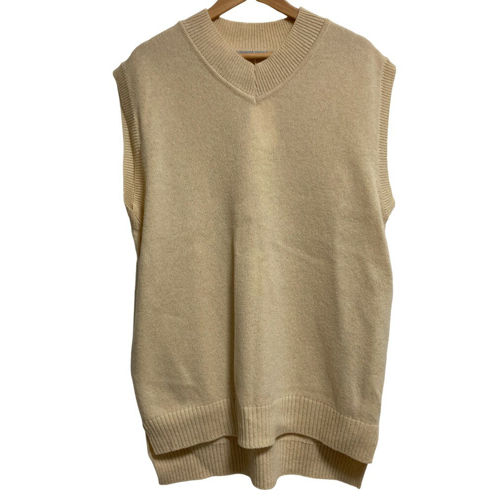 【中古】未使用 ORDINARY FITS オーディナリーフィッツ ウール Vネック ニット ベスト プルオーバー サ..