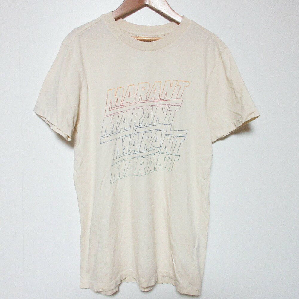 【中古】美品 24SS ISABEL MARANT ETOILE イザベルマランエトワール ZOELINE プリント ダメージ加工 半..
