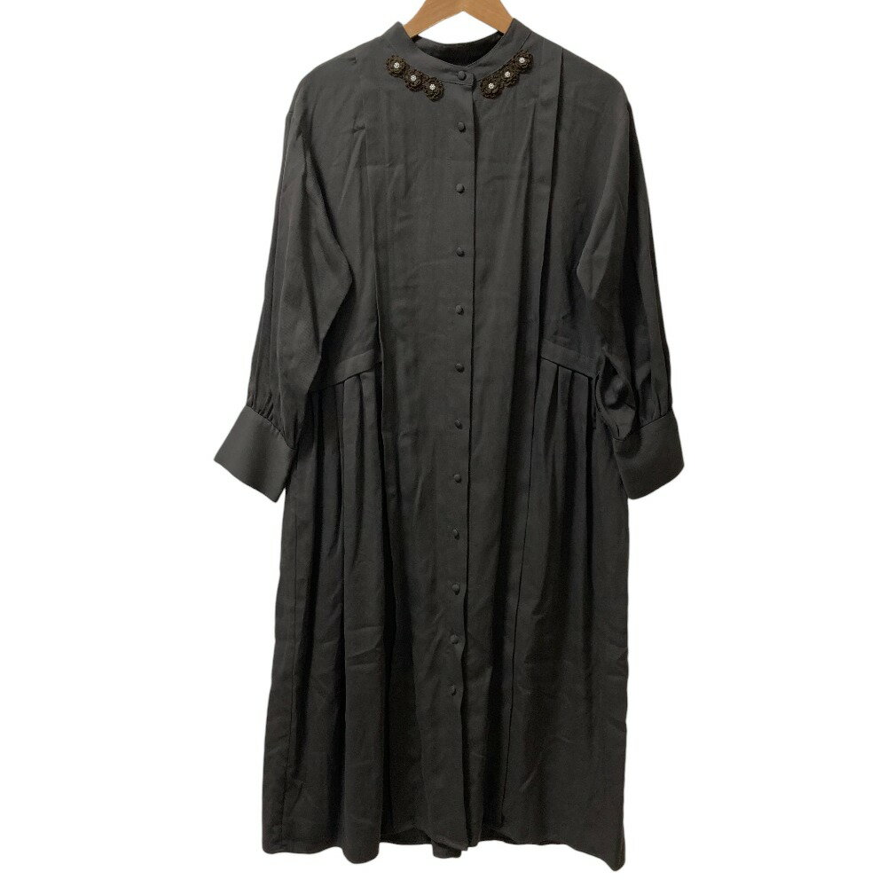 未使用　インゲボルグ　フォーマル　ロングワンピース　ウエストタック　黒　M 未使用 インゲボルグ フォーマル ロングワンピース ウエスト