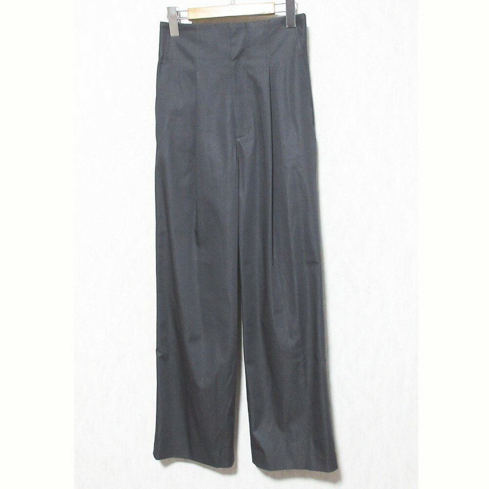 【中古】未使用 23SS Sov. ソブ ダブルスタンダードクロージング タック パンツ 0306412231 サイズ38 グレー レディース Luxs ブランド古着のリュクス