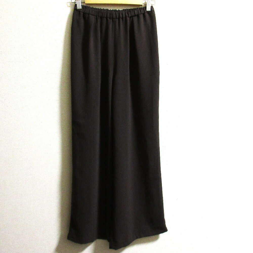 【中古】美品 25AW NOBLE ノーブル ライトジョーゼットドレープパンツ サイズ36 ブラウン レディース Luxs ブランド古着のリュクス
