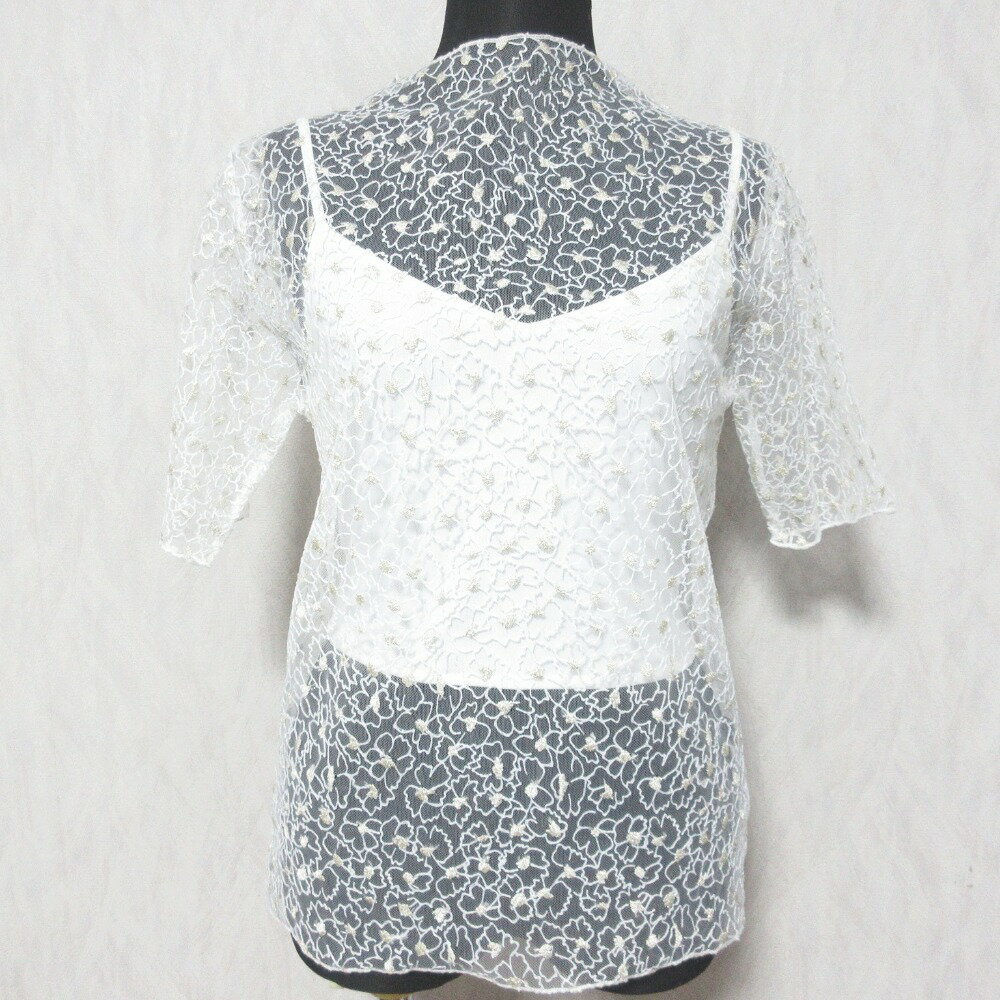 Luxsʥ֥ɸΥ奯ˤ㤨֡š̤ 25SS Rosy luce 롼 FLOWER LAME SHEER TOPS ե᥷ȥåץ ֥饦 01-250608 F ۥ磻 ǥ Luxs ֥ɸΥ奯פβǤʤ7,930ߤˤʤޤ