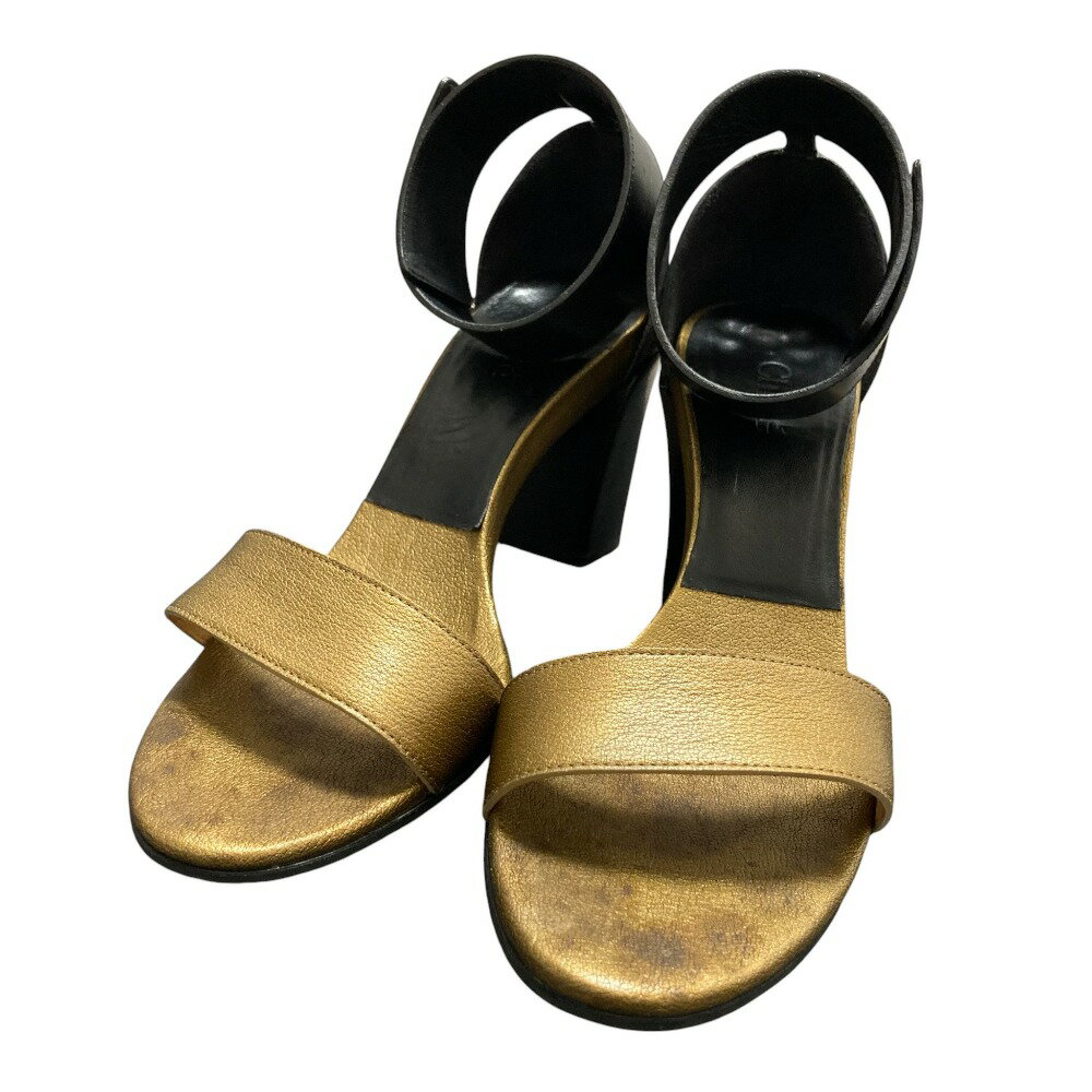 【中古】良品 Chloe クロエ セパレート サンダル サイズ36.5 約23.5cm ゴールド×ブロンズ レディース L..
