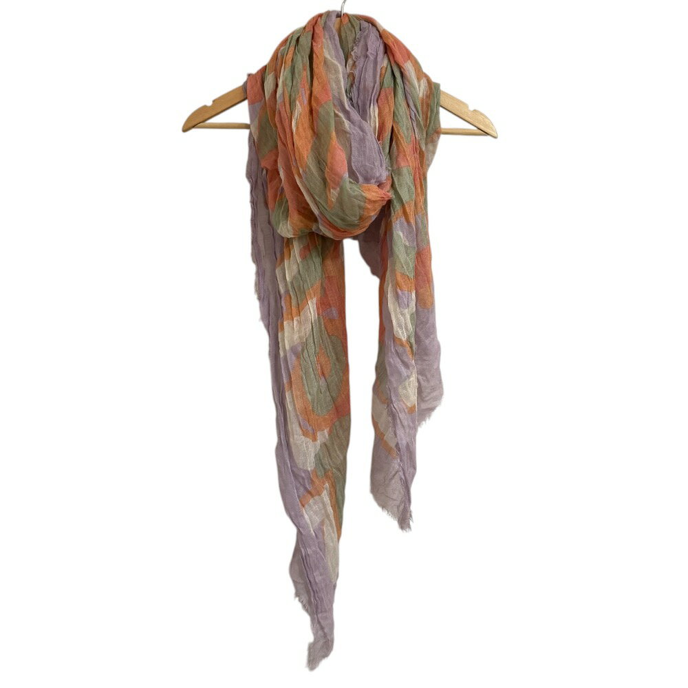 【中古】良品 LOUIS VUITTON ルイヴィトン グラフィティ柄 シルク×カシミヤ ストール 401910 マルチカ..