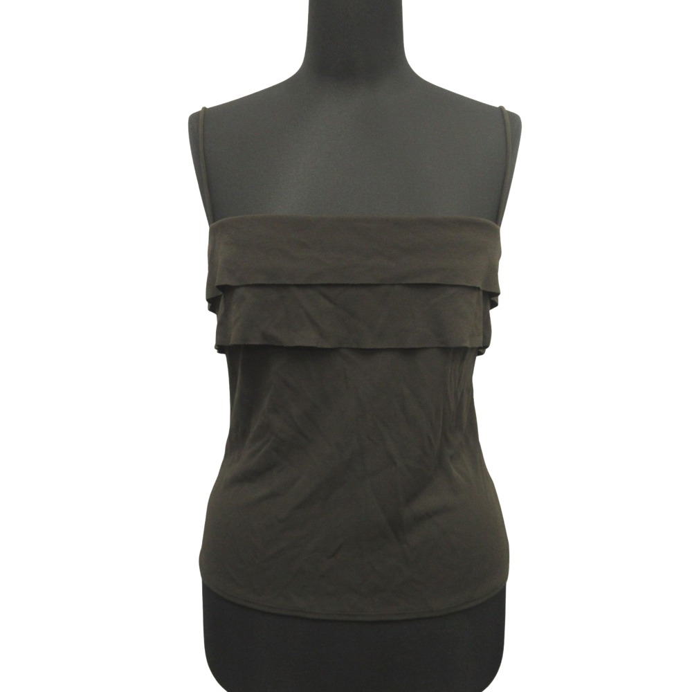 【中古】美品 FOXEY NEW YORK フォクシー ニューヨーク キャミソール ビスチェ ノースリーブ カットソ..