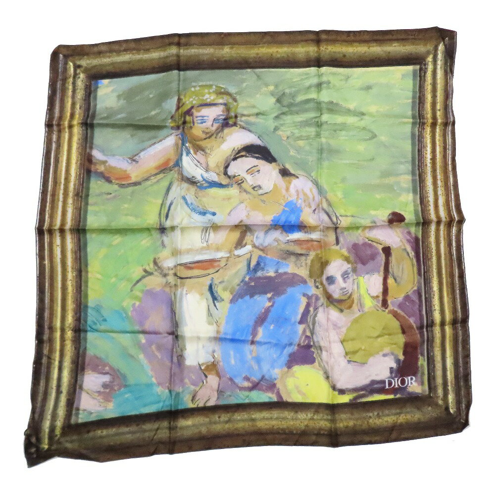 【中古】未使用 23SS DIOR ディオール × Duncan Grant ダンカン・グラント スクエア スカーフ バンダナ..