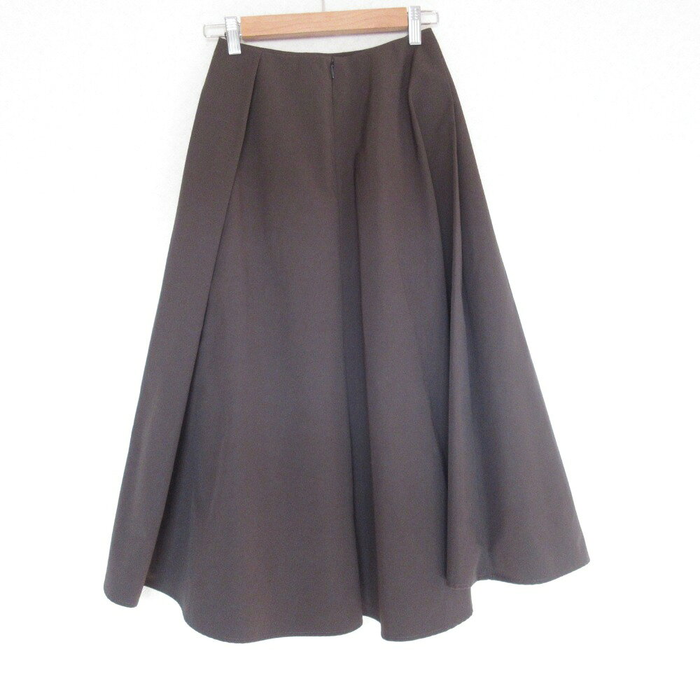 Luxs(ブランド古着のリュクス)の【中古】BLENHEIM ブレンヘイム フレア ロングスカート XS ブラウン レディース ロングスカート 美品｜アングル2