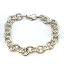 ★中古美品★ ティファニー/Tiffany&co. ラウンド リンク ブレスレット シルバー 925 約30.4g