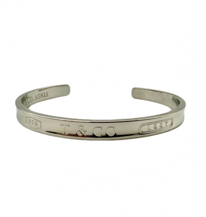 Silver - TIFFANY&Co. ティファニー ナロー 1837 カフ バングルSV925 シルバー AG925 ★中古美品★ 【中古】