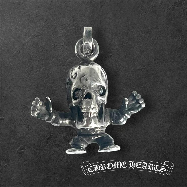 CHROME HEARTS クロムハーツ TINY FOTI HARRIS TEETER 2P DIA フォティ タイニーハリスティータ ダイヤ チャーム ペンダントトップ シルバー 925 ★人気高騰中★