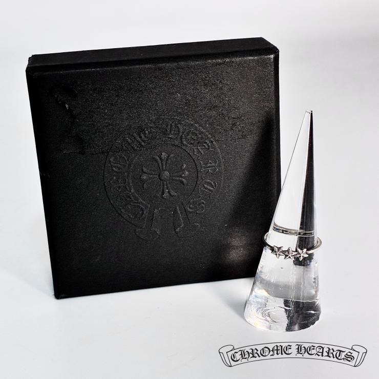 CHROME HEARTS クロムハーツ 3スター バブルガム リング 指輪 13号 シルバー Silver 925 ★人気高騰中★