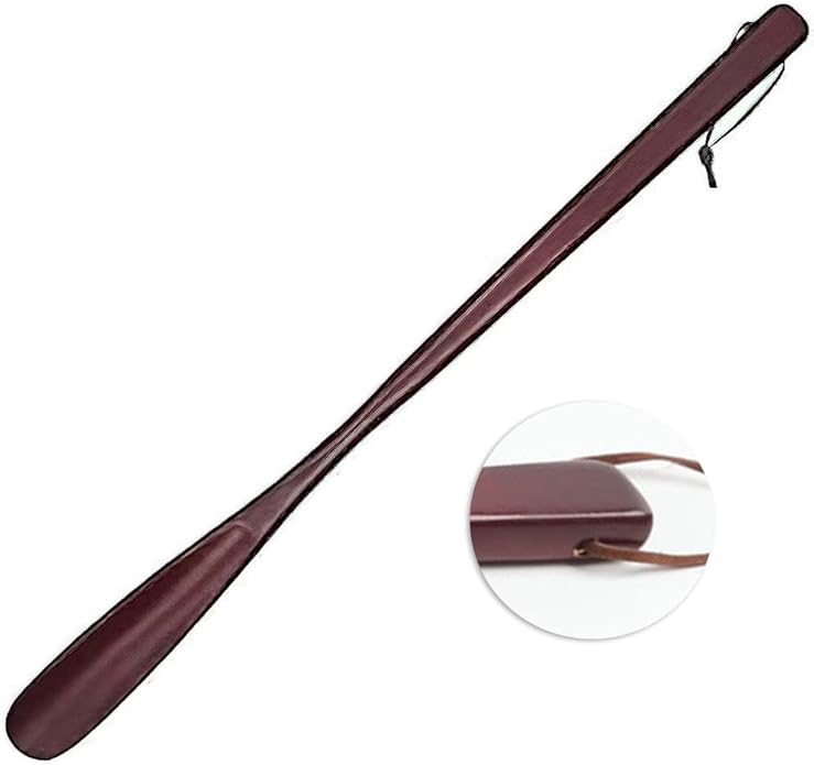 靴べら 天然木 ロング 軽量 靴ベラ 木 製 くつべら 耐用 シューホーン 長さ約54cm