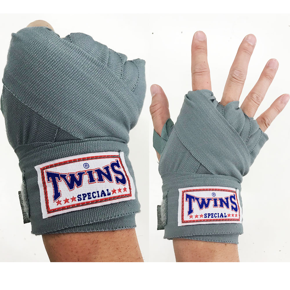 TWINS SPECIAL ツインズ バンテージ 5m 伸縮 タイプ 旧ロゴ 黒、青、黄、緑、紫、グレー、ピンク、オレンジ、ライトブルー、ライトグリーン ハンドラップ ブランド 格闘技 ムエタイ キックボクシング フィットネス MMA ボクシング ハロウィン