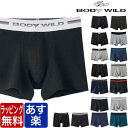 BODYWILD ボディワイルド ボクサーパンツ 無地 シンプル メンズ BODY WILD ボディーワイルド GUNZE グンゼ ブランド 下着 パンツ イン...