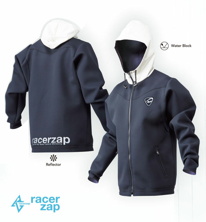RACERZAP レーサーザップ RZBJACKET (ブラック/ホワイト) SUP サップ ジャケット 1mm ウェットスーツ サポートスーツ 男性用 メンズ...