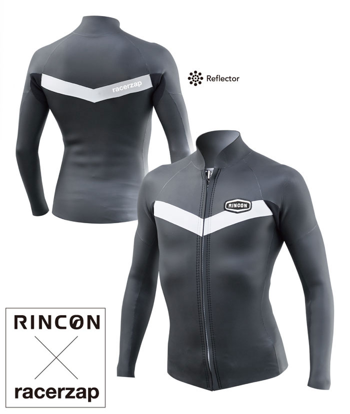 RACERZAP レーサーザップ RZ SurfJacketForMen (ブラック/グレー) SUP サップ ジャケット 2mm ウェットスーツ サポートスー...