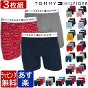 【ポイント2倍+クーポン！～4/17 23:59】トミーヒルフィガー ボクサーパンツ 3枚セット ローライズ ロング 無地 TOMMY HILFIGER メンズ ブランド 下着 パンツ インナー 3枚組 プレゼント ギフト ラッピング 無料 男性