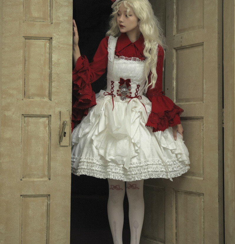 ゴスロリファッション ゴスロリ ジャンパースカート のみ 3色 膝丈 ミニ丈 ショート丈 スパイダー チュール 暗黒系 妖艶 ゴージャス レディースファッション イベント 撮影 舞台