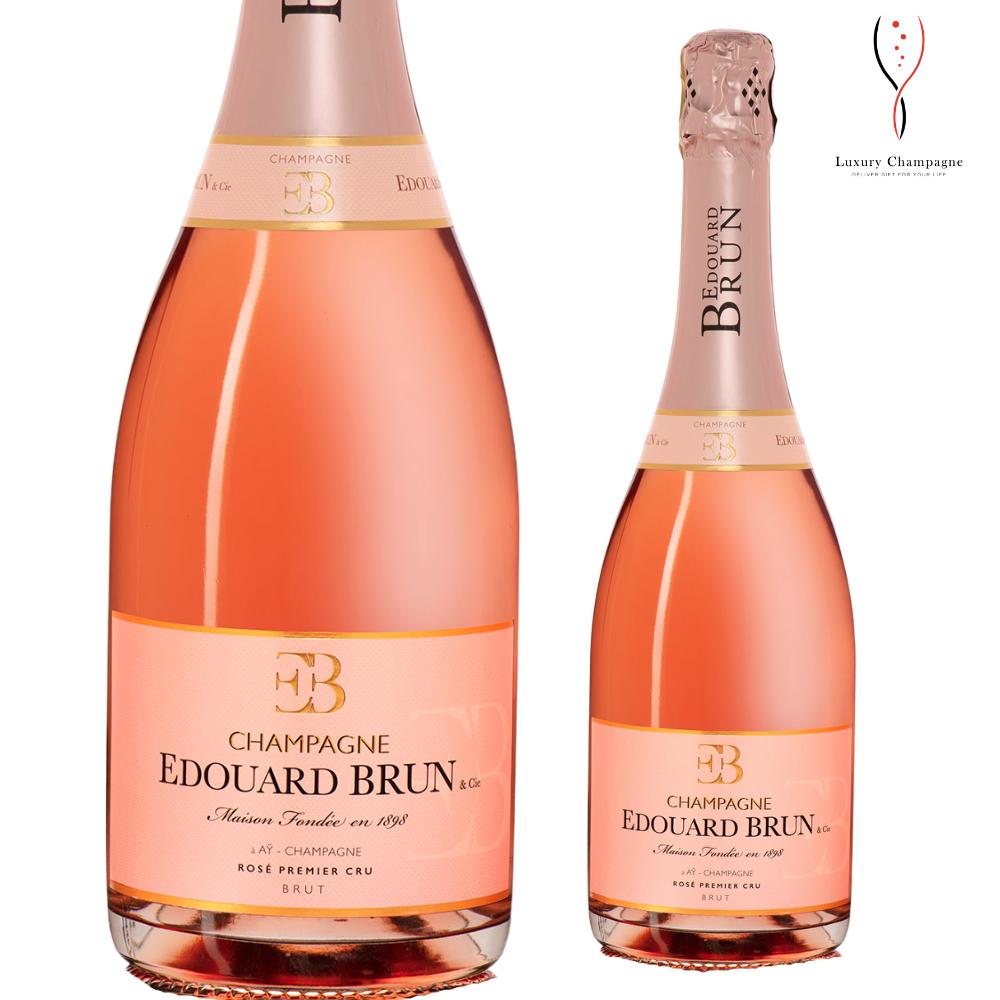 【送料無料】エドゥアールブラン ロゼ プルミエクリュ 750ml Edouard Brun Rose Premier Cru 送料無料 最短当日発送 贈答用 シャンパン シャンパーニュ 日本初入荷 ウクライナ 寄付 人道支援 平和 ラグシャン