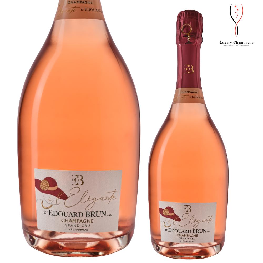 【送料無料】エドゥアールブラン エレガント ロゼ グランクリュ 750ml Edouard Brun L’Elegante Rose Grand Cru 送料無料 最短当日発送 贈答用 シャンパン シャンパーニュ 日本初入荷 ウクライナ 寄付 人道支援 平和 ラグシャン