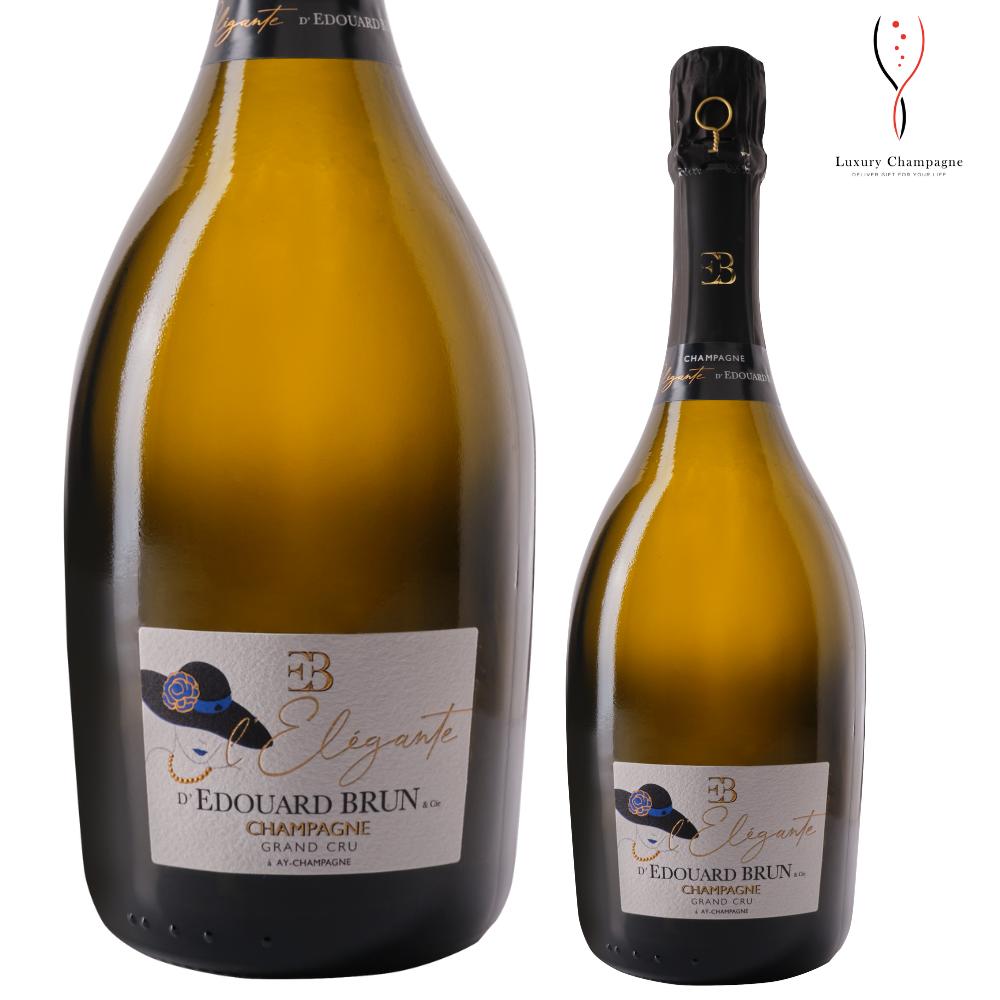 【送料無料】エドゥアール・ブラン エレガント グランクリュ ギフトボックス付 750ml Edouard Brun L'Elegante Grand Cru 送料無料 最短当日発送 贈答用 シャンパン シャンパーニュ 日本初入荷 ウクライナ 寄付 人道支援 平和 ラグシャン