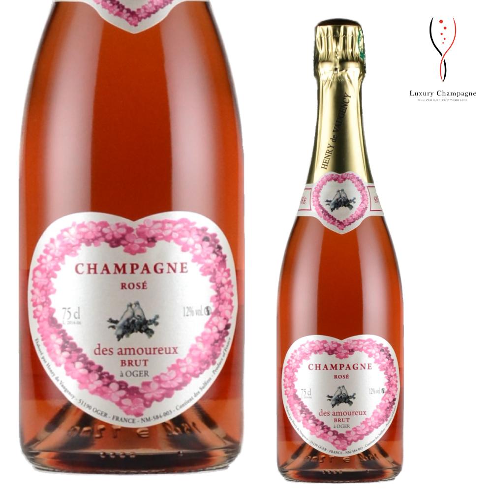 【送料無料】アンリ・ド・ヴォージャンシー キュヴェ・デ・ザムルー ロゼ 750ml 正規品 Henry de Vaugency Cuvée des Amoureux Rosé オジェ シャルドネ ピノノワール 送料無料 最短当日発送 贈答用 シャンパン シャンパーニュ