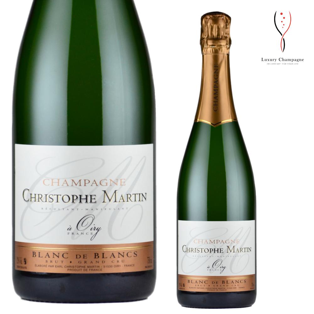 【送料無料】クリストフ・マルタン ブラン・ド・ブラン ブリュット グラン・クリュ 750ml 正規品 Christophe Martin Blanc de Blancs Brut Grand Cru オワリー シャルドネ 送料無料 最短当日発送 贈答用 シャンパン シャンパーニュ