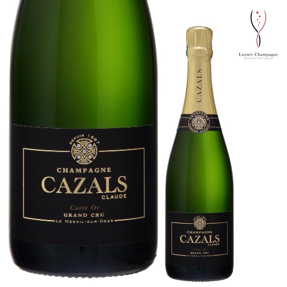 楽天Luxury Champagne【送料無料】クロード・カザル カルト オール 750ml 正規品 CLAUDE CAZALS Carte Or グランクリュ オジェル・メニル・シュール・オジェ シャルドネ ブランドブラン 送料無料 最短当日発送 贈答用 シャンパン シャンパーニュ