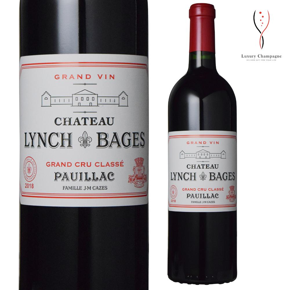 【送料無料】シャトー ランシュ バージュ 2018年 赤ワイン 750ml Chateau Lynch Bages Red ボルドー ポイヤック メドック 第5級格付 送料無料 最短当日発送 贈答用 フランス ワイン Bordeaux Grand Vin