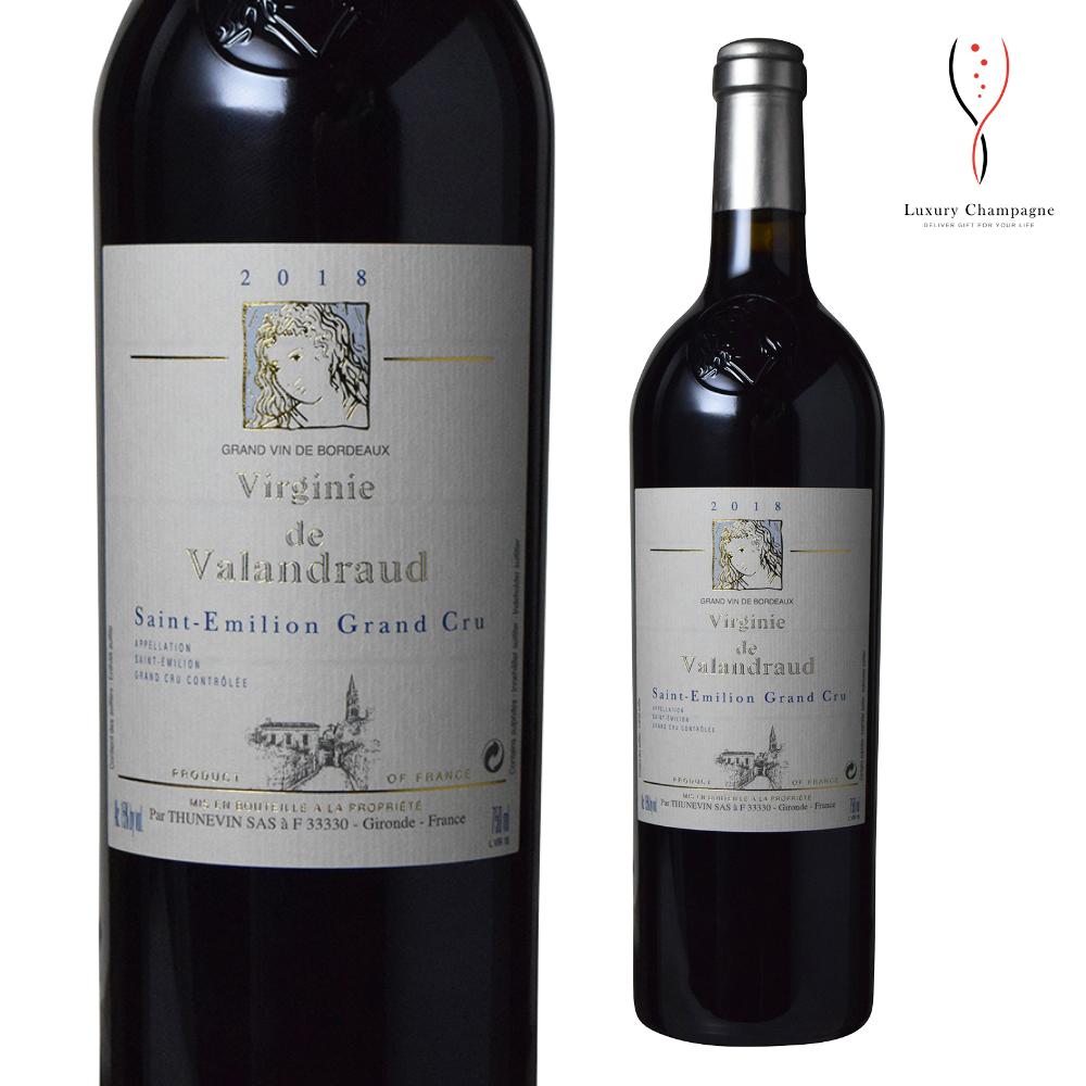 【送料無料】ヴィルジニー・ド・ヴァランドロー2019年 赤ワイン 750ml Virginie de Valandraud Rouge Red wine ボルドー サンテミリオン 格付特別 第1特級畑B セカンド チュニュヴァン 送料無料 フランス Bordeaux saint emilion ギフト 贈答用 Luxury Champagne ラグシャン