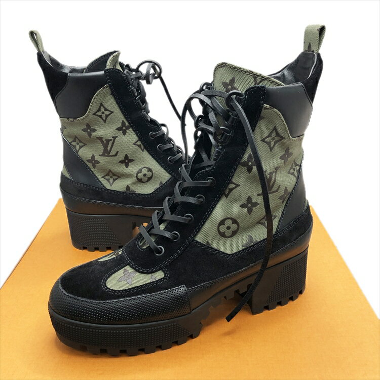 LOUISVUITTON 륤ȥ Laureate Platform Desert Boots ꥨ 饤 ץåȥե...