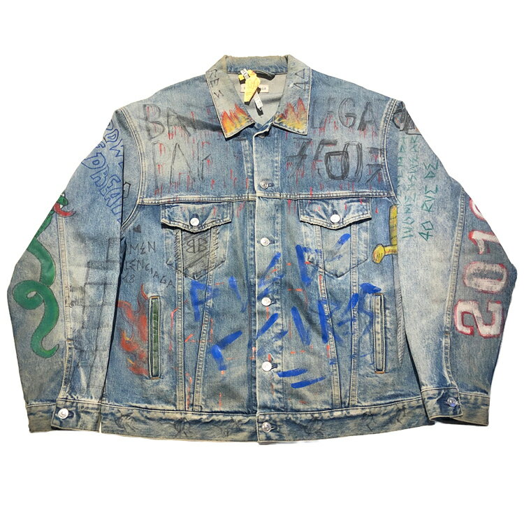 BALENCIAGA/バレンシアガ グラフィティ デニムジャケット ハンガー付き 楽天市場】バレンシアガ グラフィティ(メンズファッション)の通販