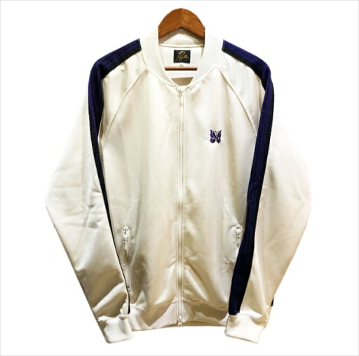 【中古】Needles ×EDIFICE R.C.Track Jacket Poly Smooth ニードルス 別注 エディフィス トラックジャケット ホワイト size=L【NS1636】本物 送料込み!! 【中古】Needles ×EDIFICE R.C.Track Jacket Poly Smooth ニードルス 別注 エディフィス トラックジャケット ホワイト size=L【NS1636】本物 送料込み!!