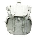 【中古】LOUISVUITTON ルイヴィトン モノグラム トリヨン クリストファーPM バックパック リュックサック ミネラルグレー レザー メンズ レディー...