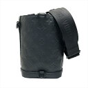 【中古】LOUISVUITTON ルイヴィトン ノエ・スリング モノグラム・シャドウ 2way ショルダーバッグ 巾着バッグ ブラック レザー メンズ レディー...
