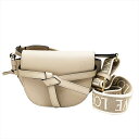 【中古】LOEWE ロエベ GATE DUAL MINI BA SAND ゲートデュアル バッグ ミニ(ソフトカーフ&ジャカード)サンド ショルダーバッグ メッセンジャーバッグ クロスボディバッグ ベージュ A650N46X13 未使用品 本物 送料込み!!
