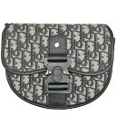 【中古】Christian Dior クリスチャンディオール オブリーク ジャカード Gallop ギャロップ バッグ ミニ ショルダーバッグ 1ADPO033...