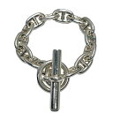 【中古】HERMES エルメス Chaine Dancre Bracelet MM 14LINK シェーヌダンクル MM 14リンク シルバー925 SV925...