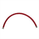 FRED フレッド レッドケーブル LM ラージモデル ブレスレット バングル【6B0156】テキスタイル ステンレススチール製エンド レッド サイズ15 中古...