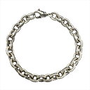 【中古】ChromeHearts クロムハーツ 8inch LARGE PAPER CHN ラージペーパーチェーン ブレスレット SV925 シルバー 本物 送...